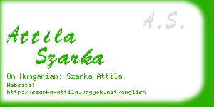 attila szarka business card